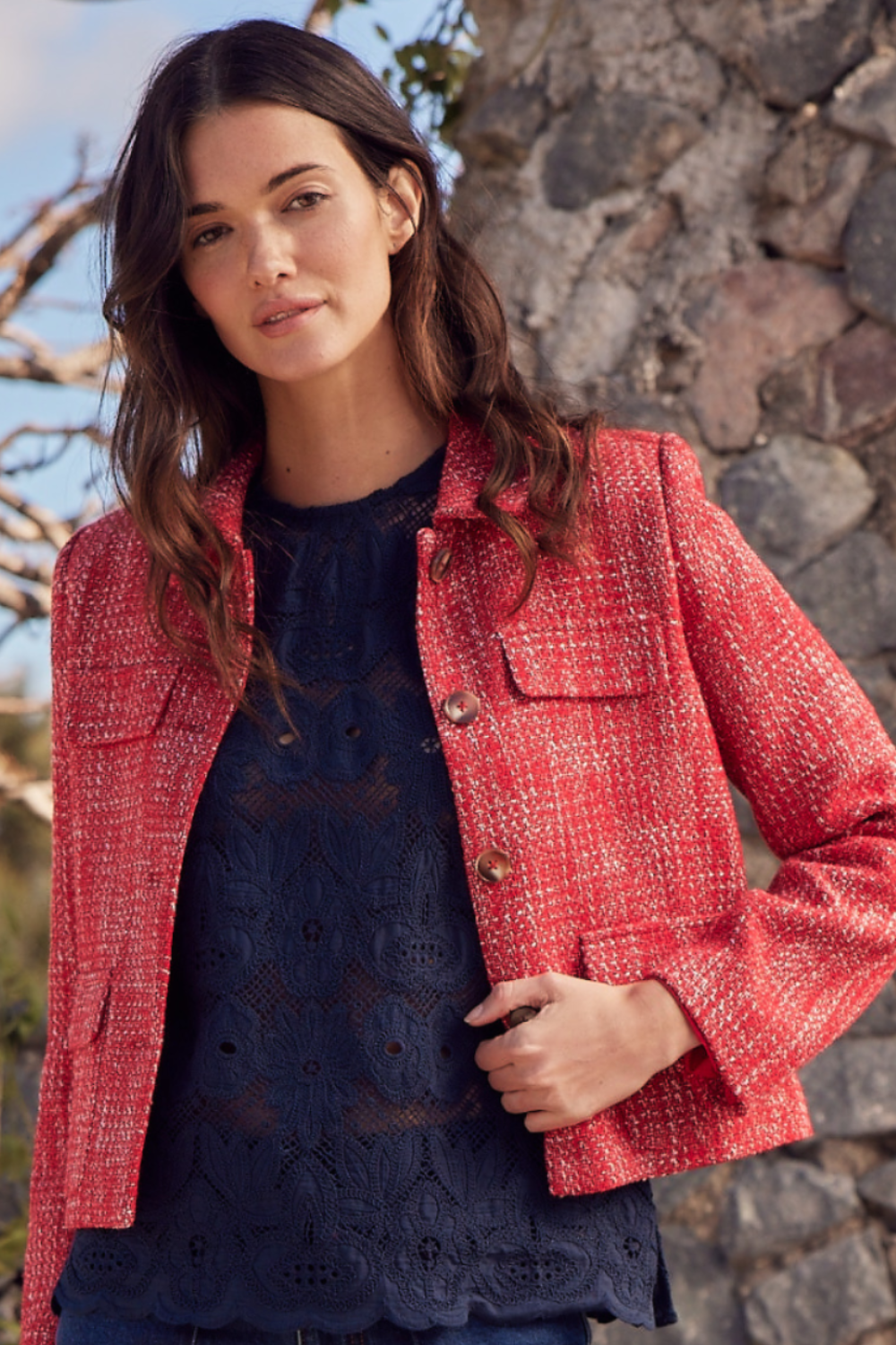 Adjoin Jacket | Fire Boucle