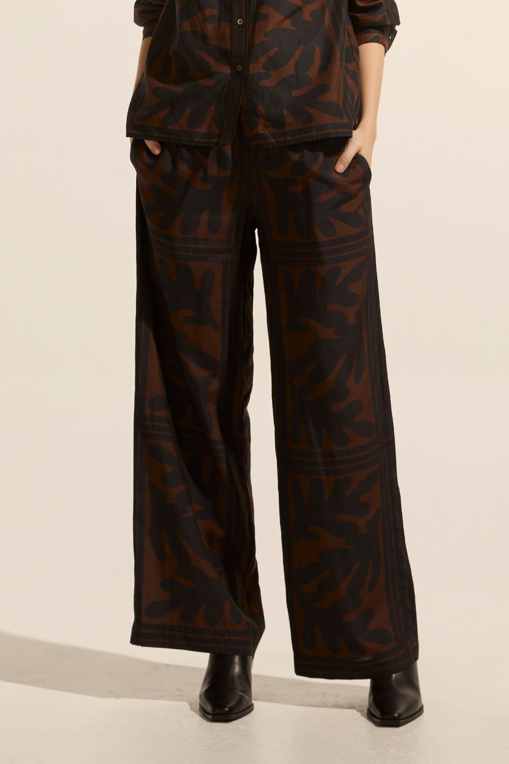 Breeze pant - Choc frond