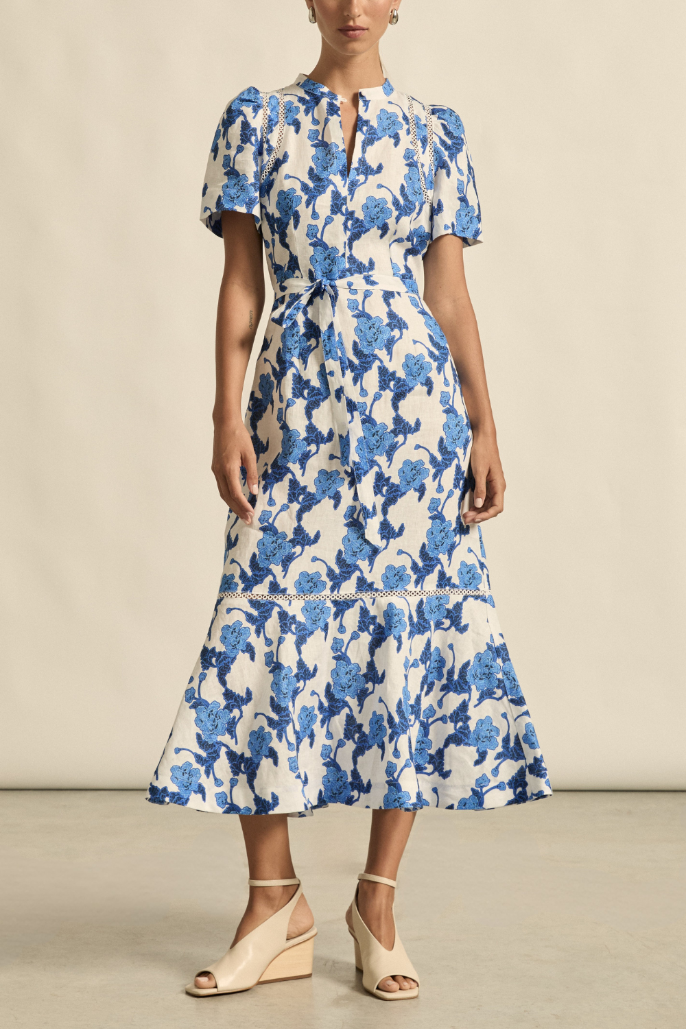 cable dress - azure bouquet|  zoe kratzmann| considered design