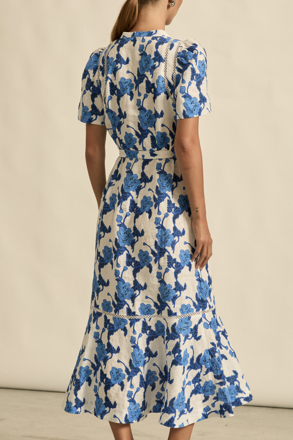 cable dress - azure bouquet|  zoe kratzmann| considered design