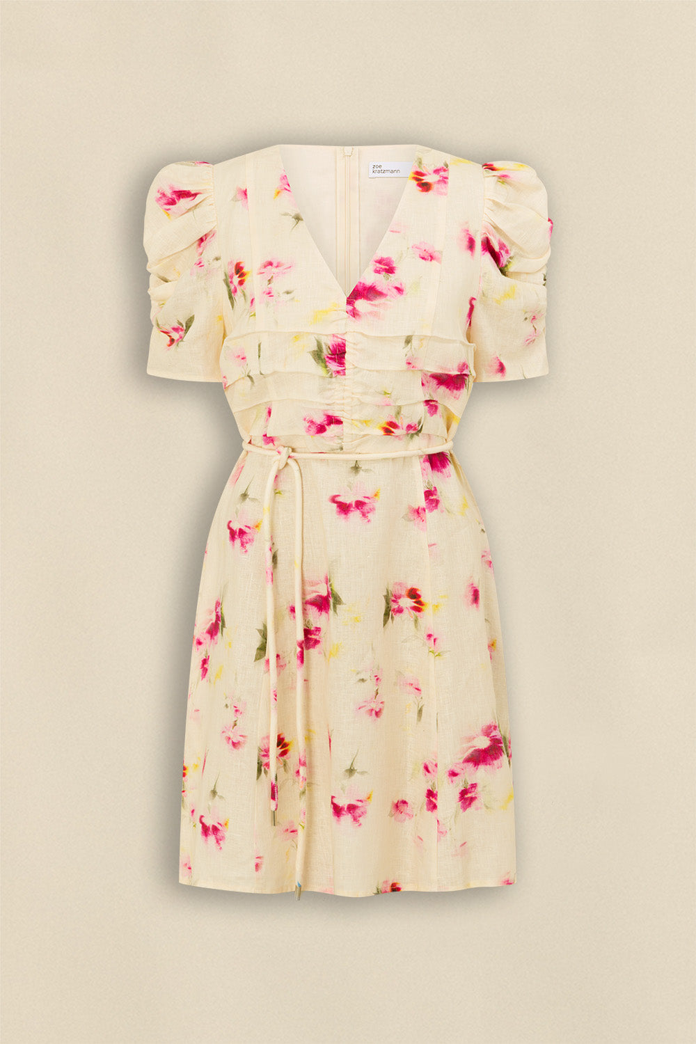 mirage dress - watercolour bloom|  zoe kratzmann| considered design