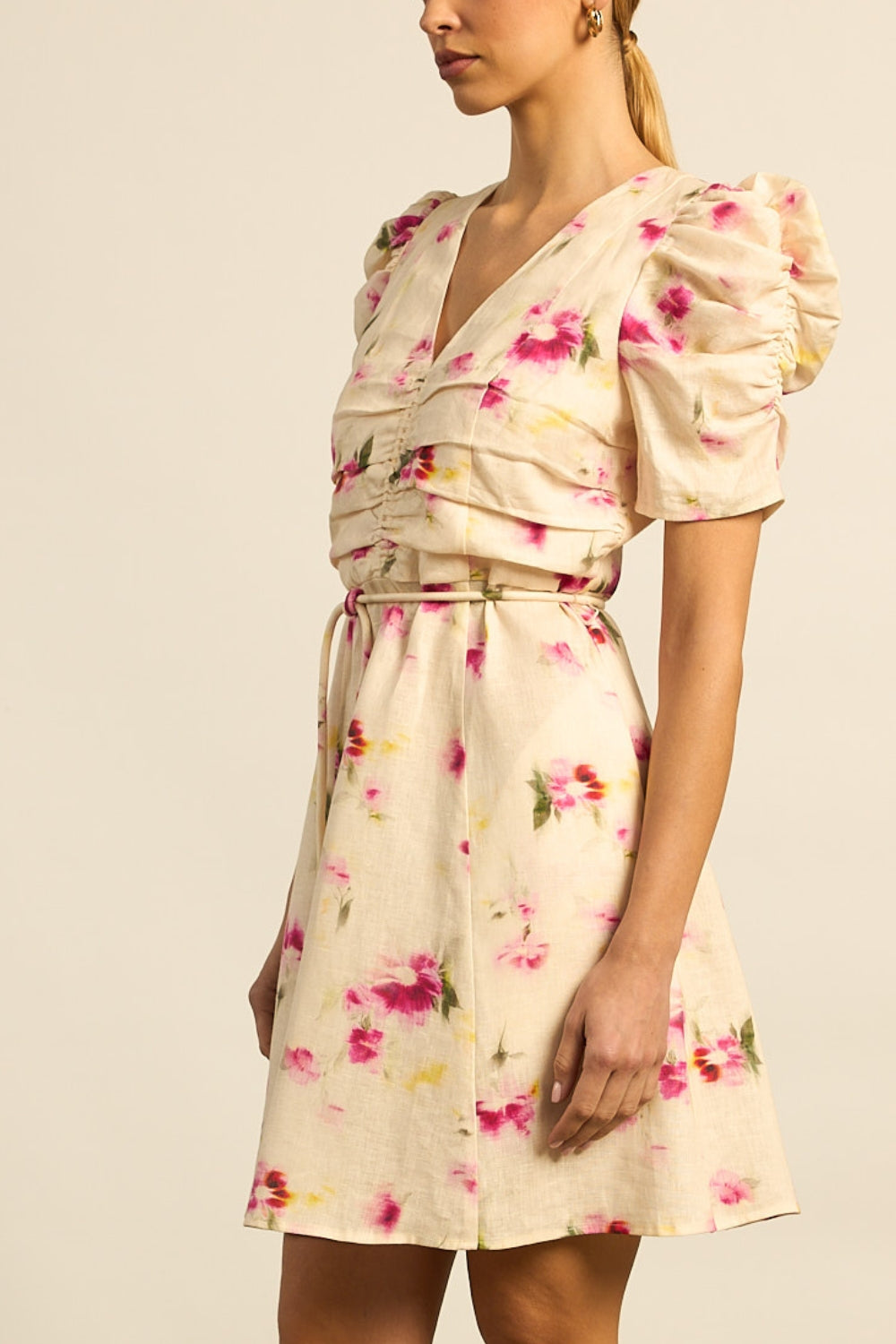 mirage dress - watercolour bloom|  zoe kratzmann| considered design