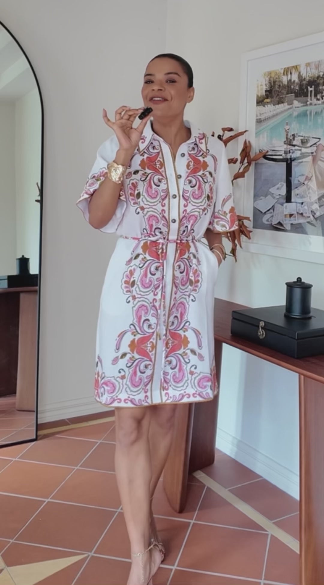 Forum Tunic Dress - petal mirage – zoe kratzmann