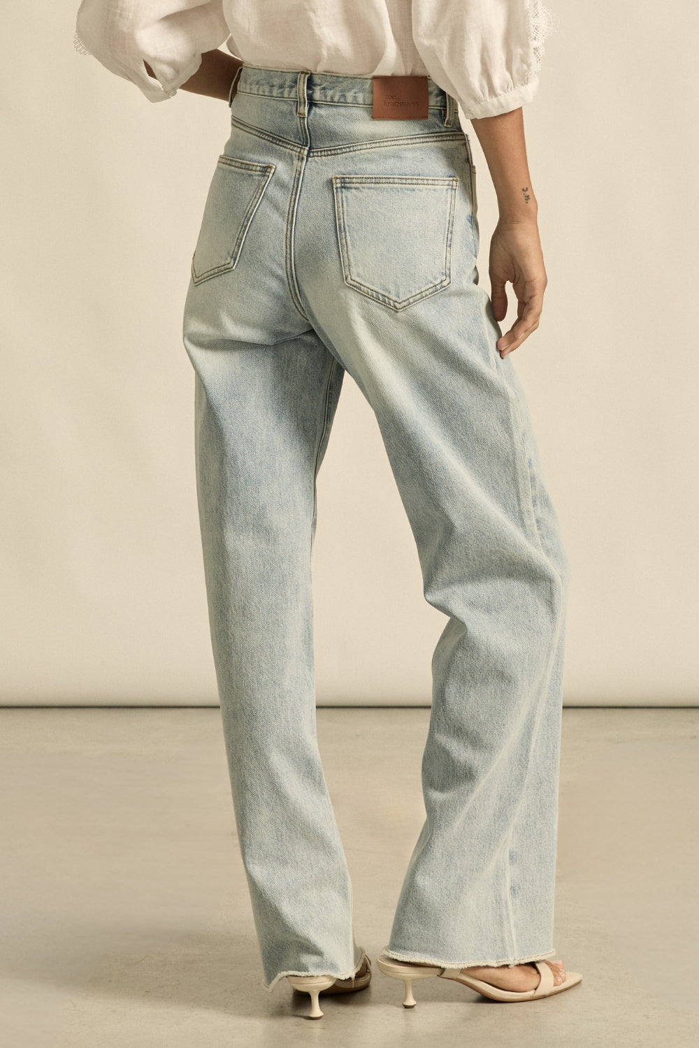 roulette jean - light washed denim|  zoe kratzmann| considered design