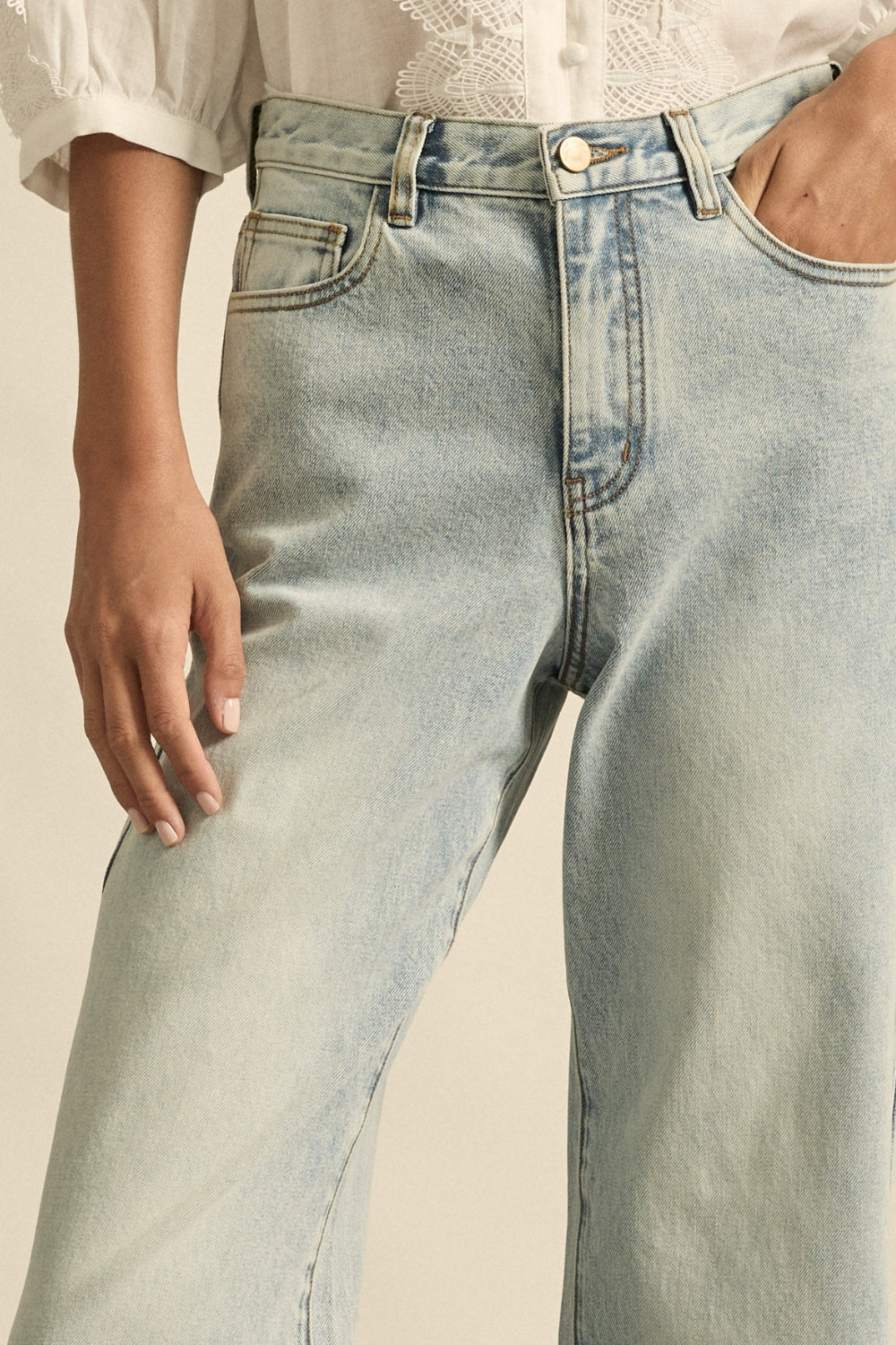 roulette jean - light washed denim|  zoe kratzmann| considered design