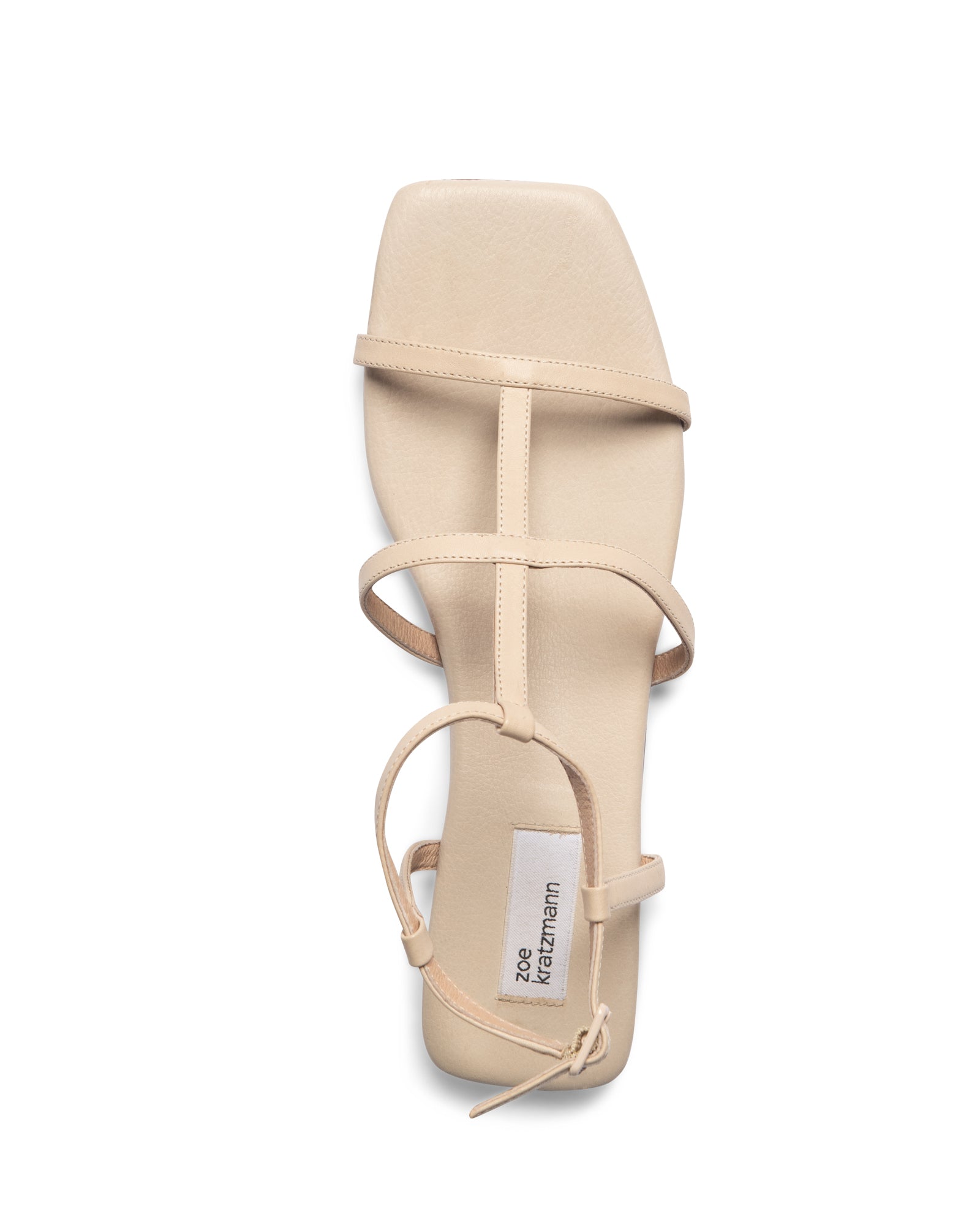 beige, sandal, squared toe shape, slim straps