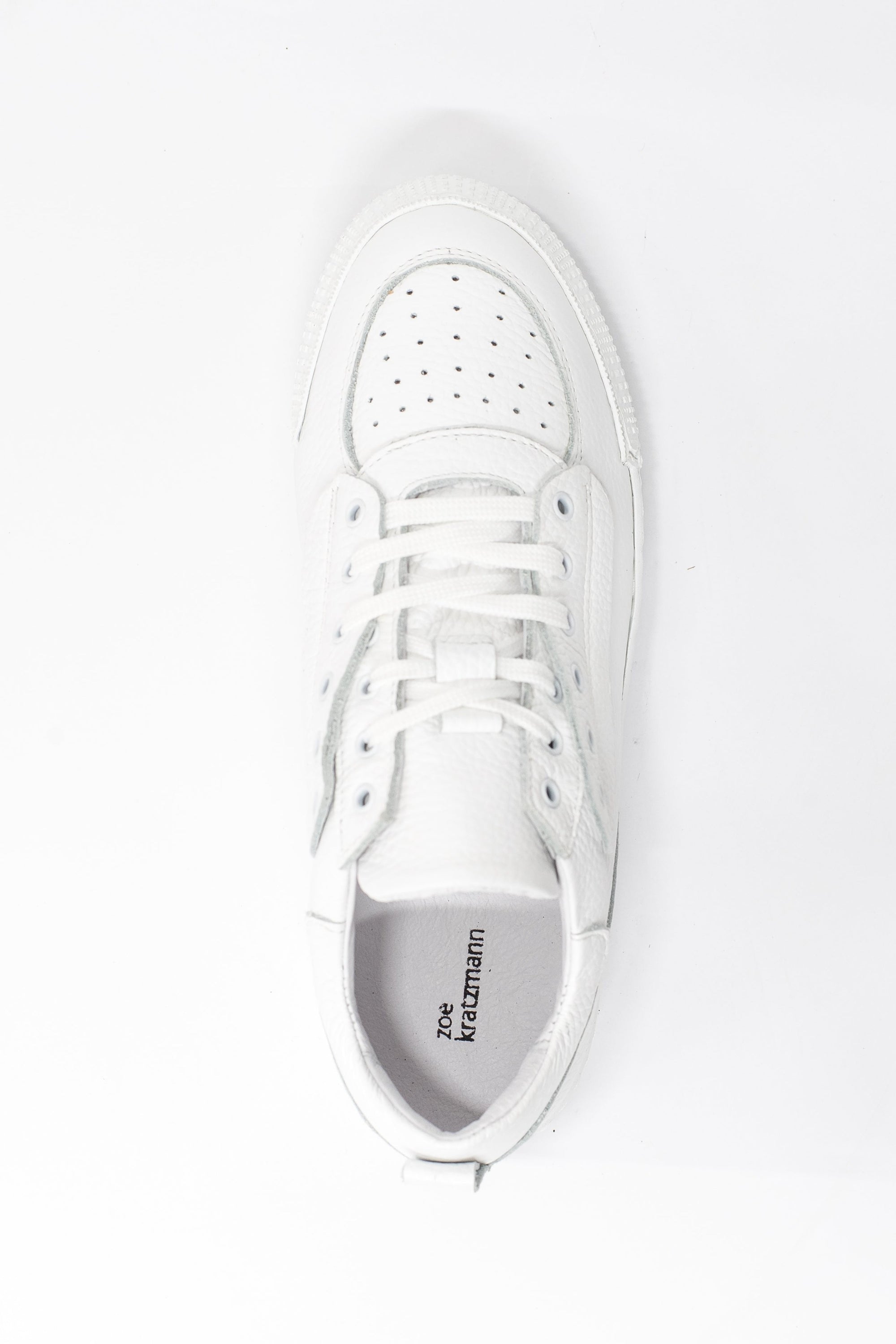 cache sneaker - white leather