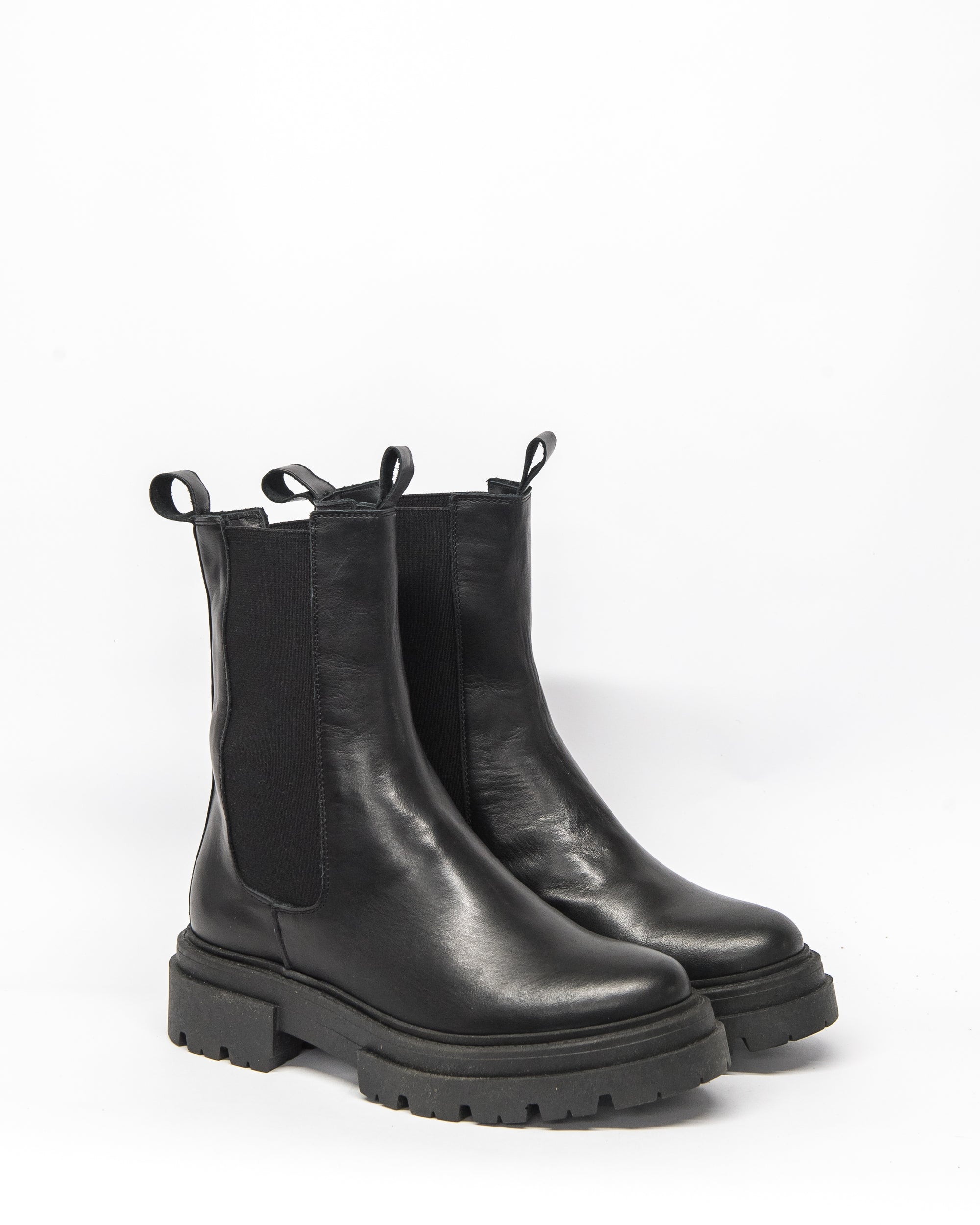 derive boot - black leather