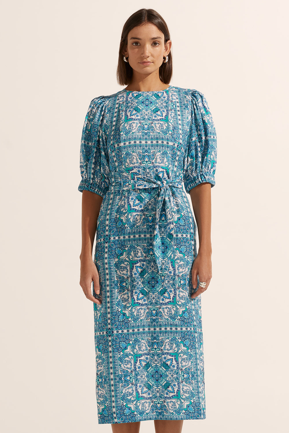 venture dress - sapphire tile