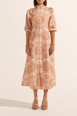 calibre dress - sunset mosaic