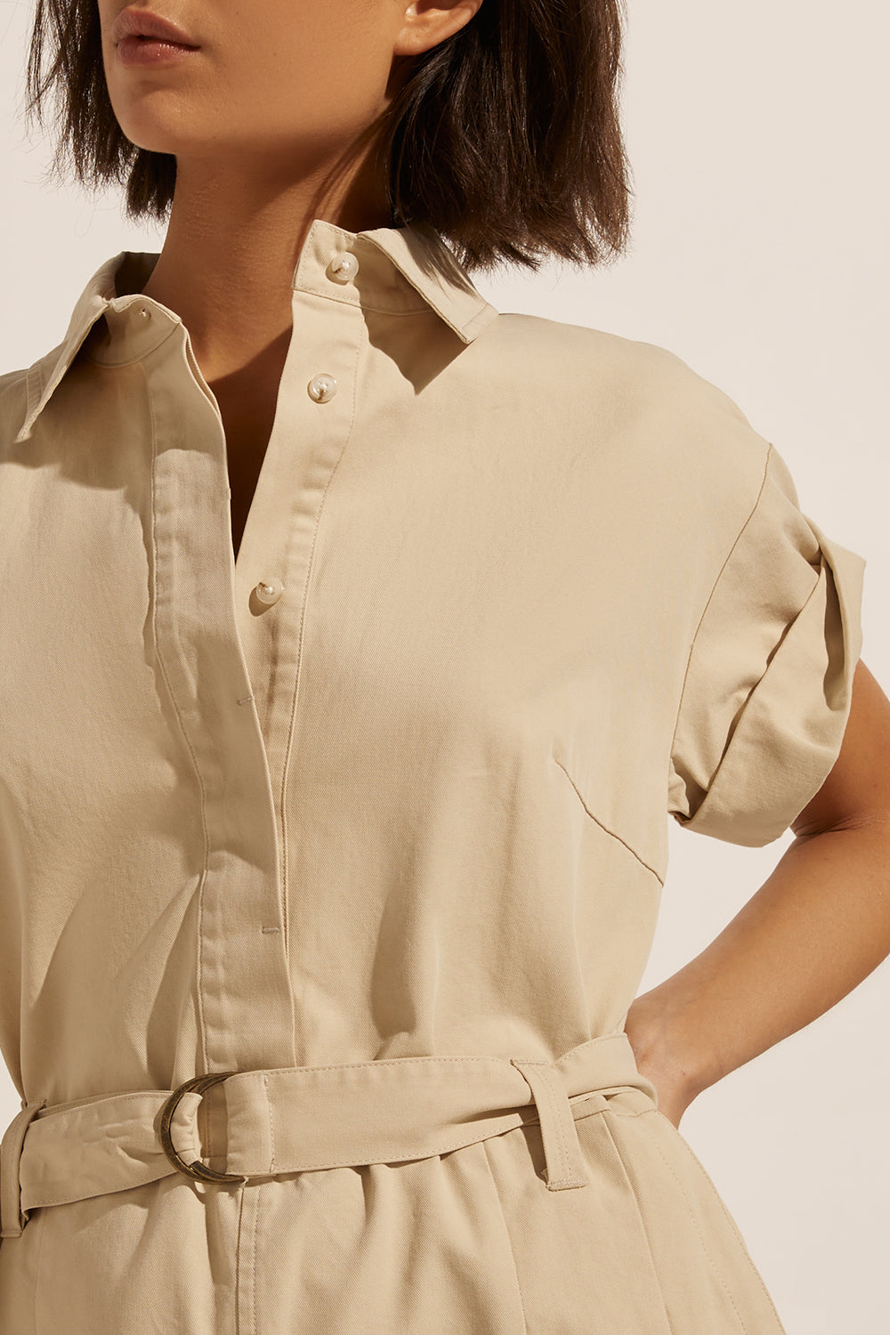blast jumpsuit - stone