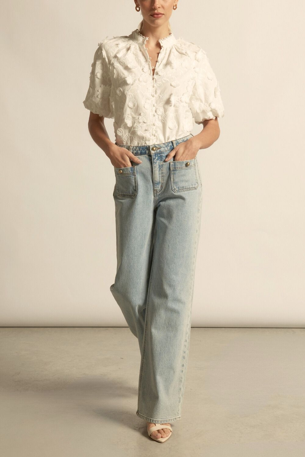 solstice top - porcelain broderie|  zoe kratzmann| considered design