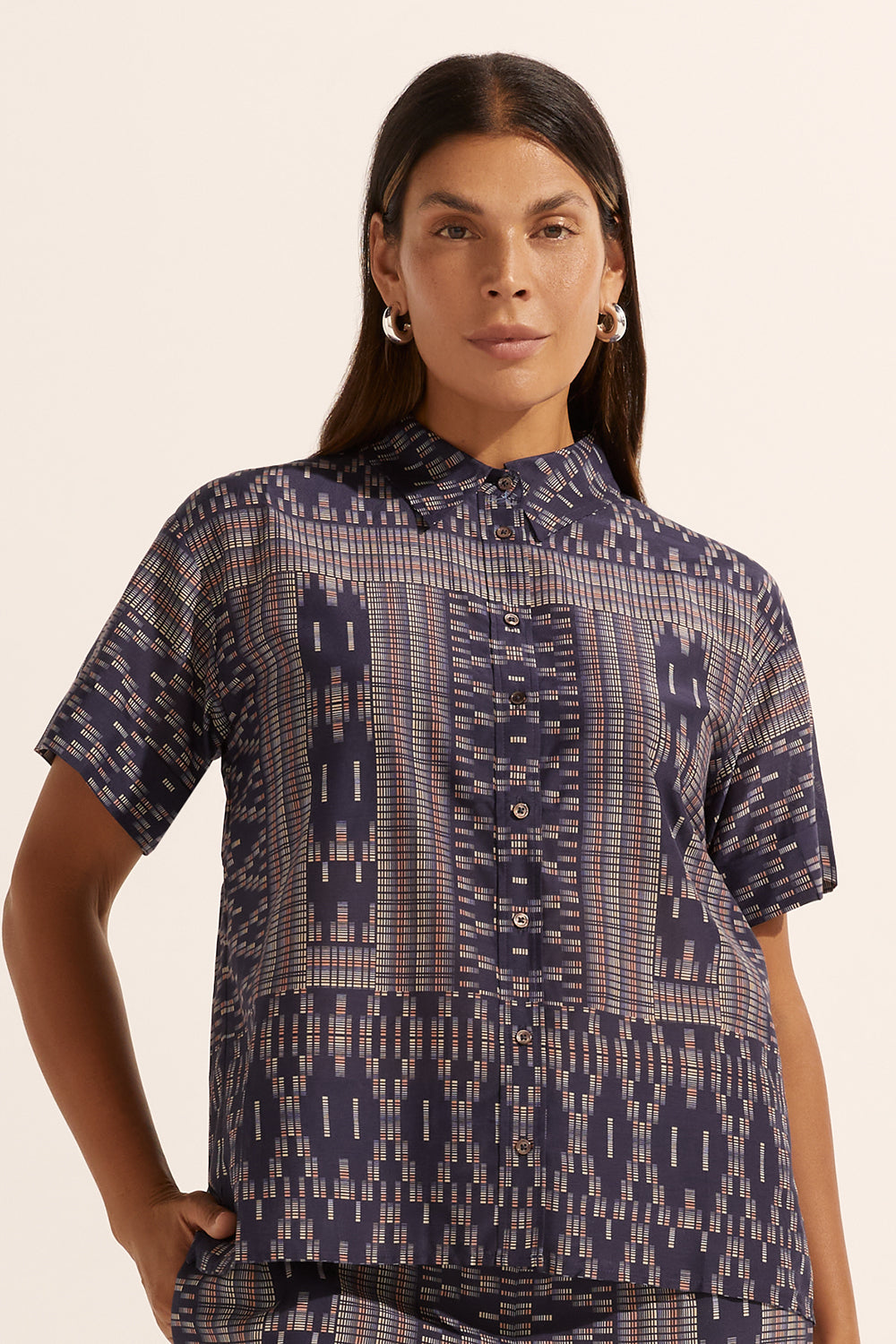 jaunt top - midnight aztec