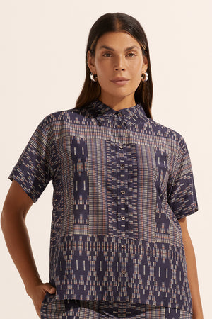 jaunt top - midnight aztec