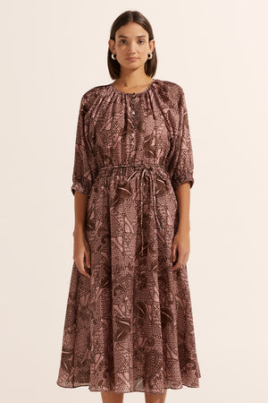 sonata dress - cacao batik