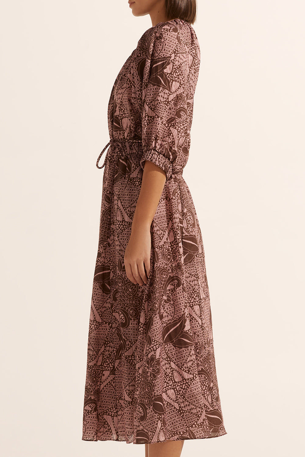 sonata dress - cacao batik
