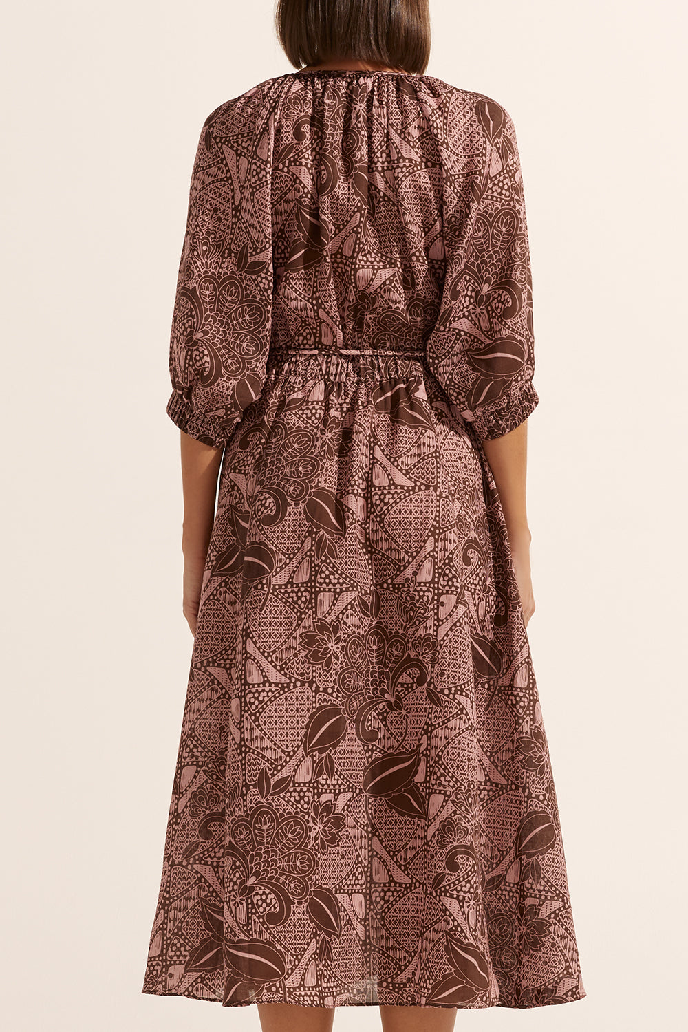 sonata dress - cacao batik
