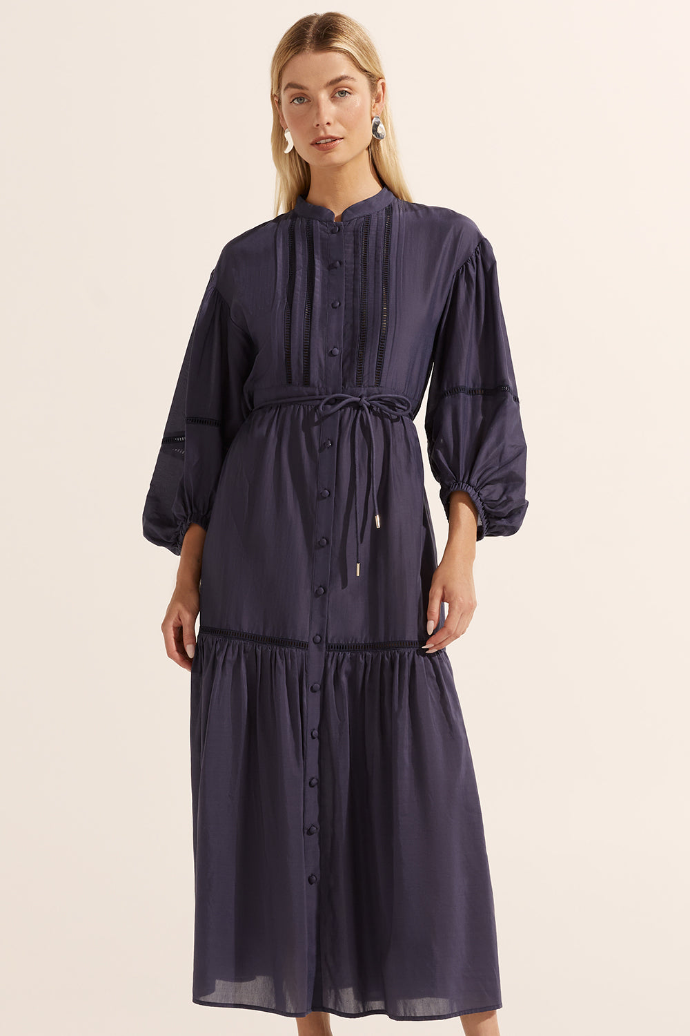 allure dress - indigo