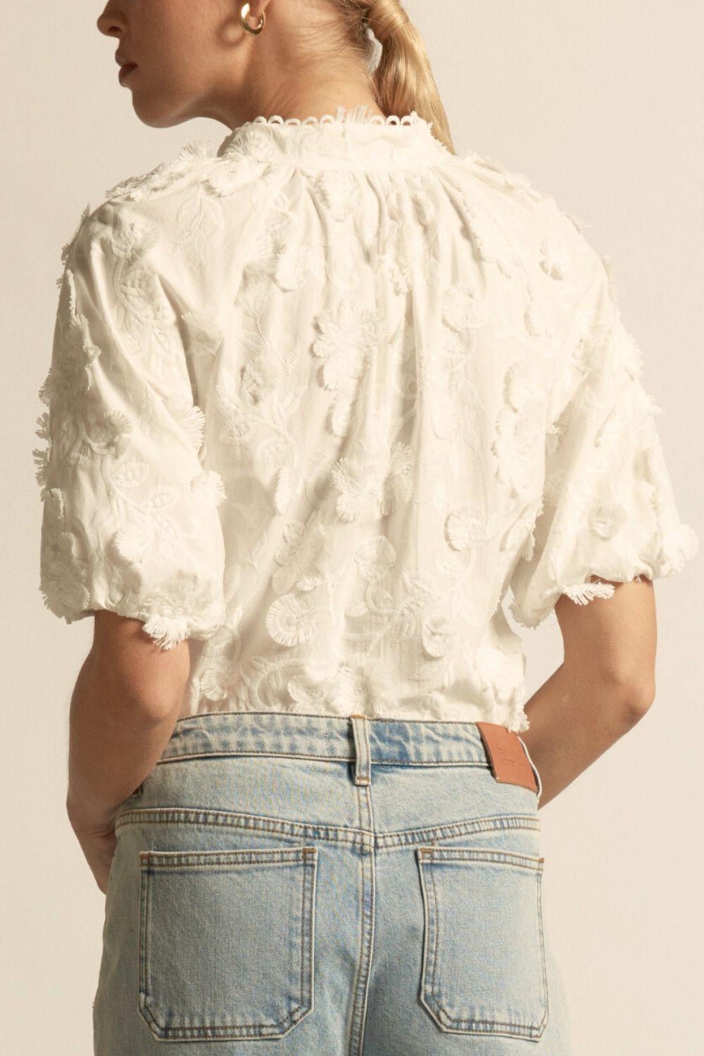 solstice top - porcelain broderie|  zoe kratzmann| considered design