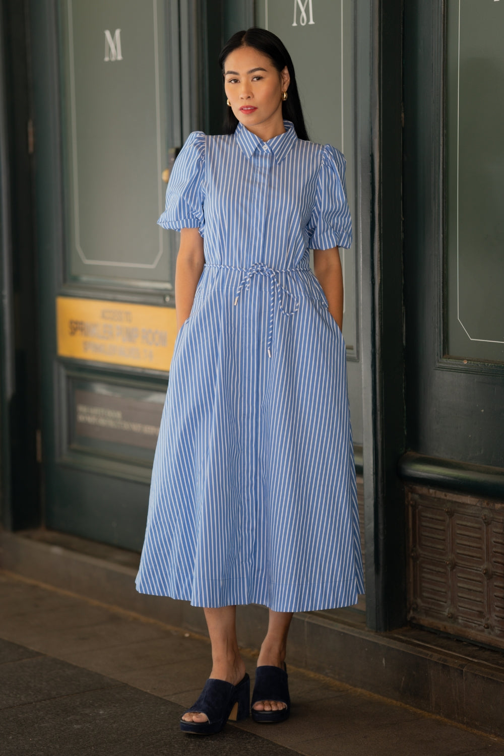 hark dress - pacific stripe