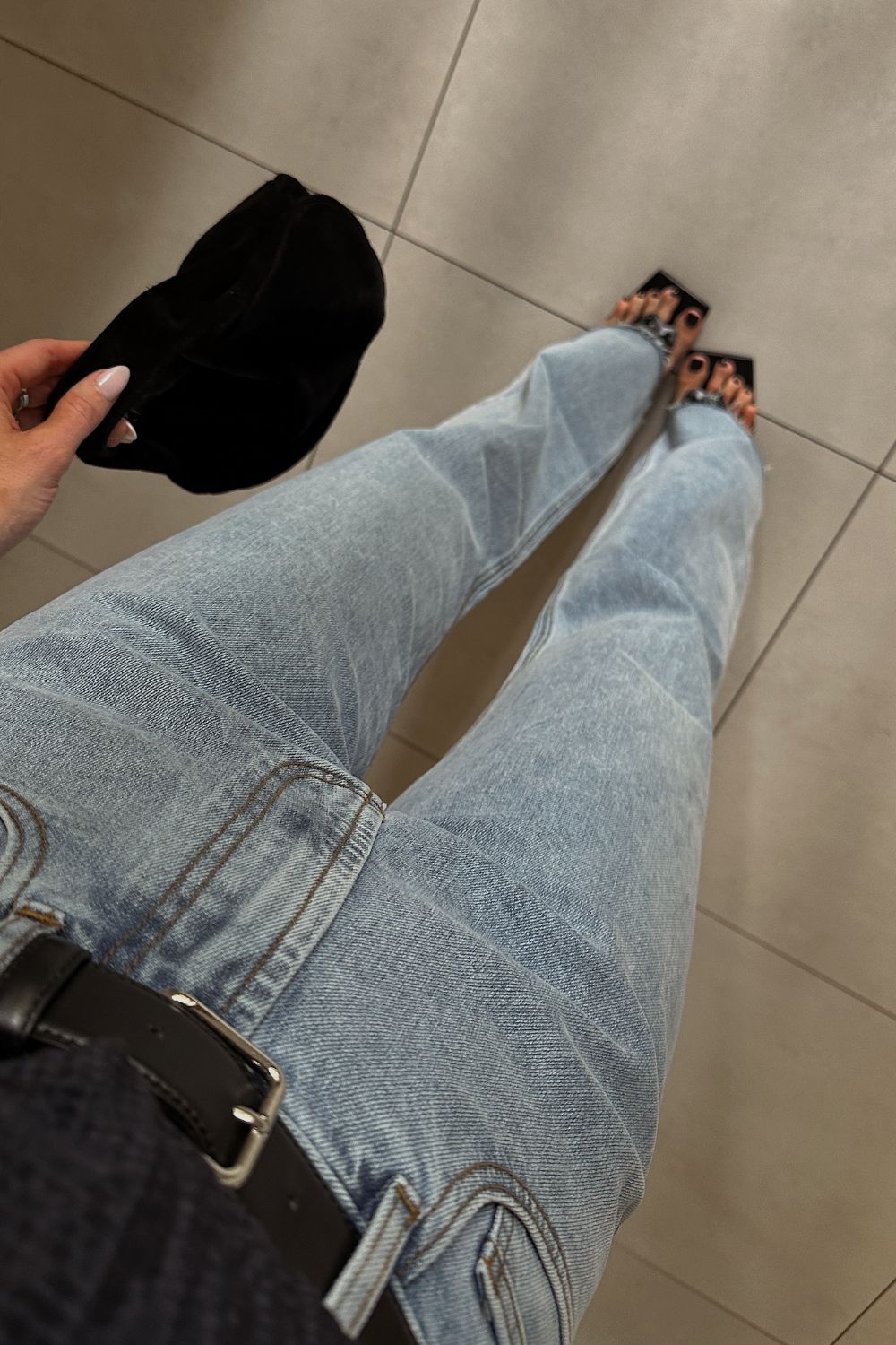 confer jean - washed denim