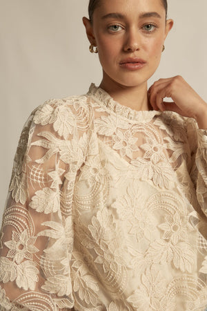 Glint top - ECRU|  zoe kratzmann| considered design