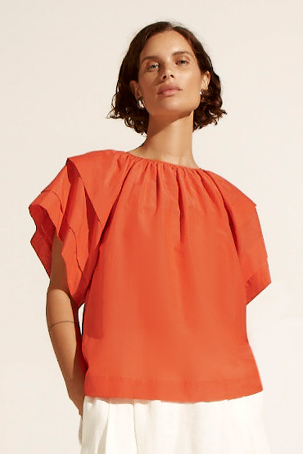 flout top - tamarillo