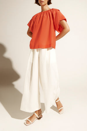 flout top - tamarillo