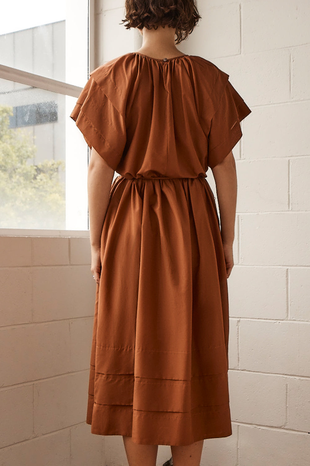 portray dress - toffee