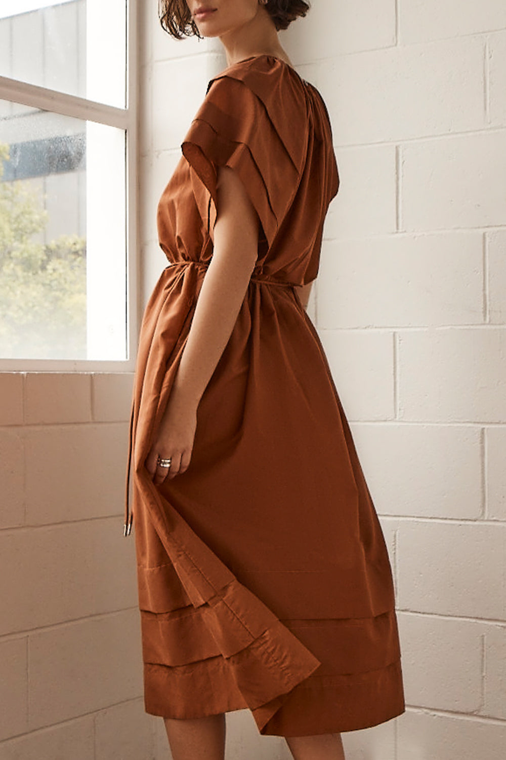 portray dress - toffee