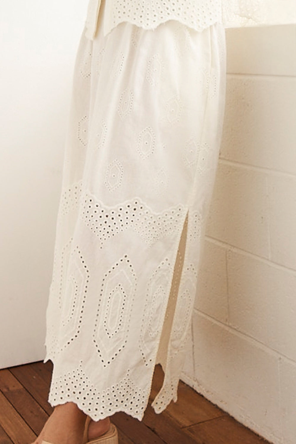 Fond Skirt in Cream Broderie Fond Skirt in Cream Broderie