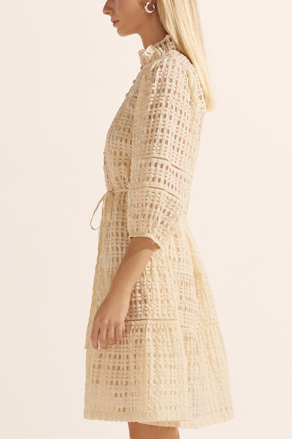 beacon dress - cream window