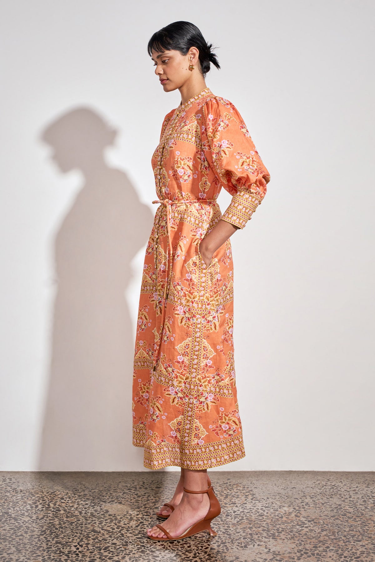 envelop dress - marigold glow