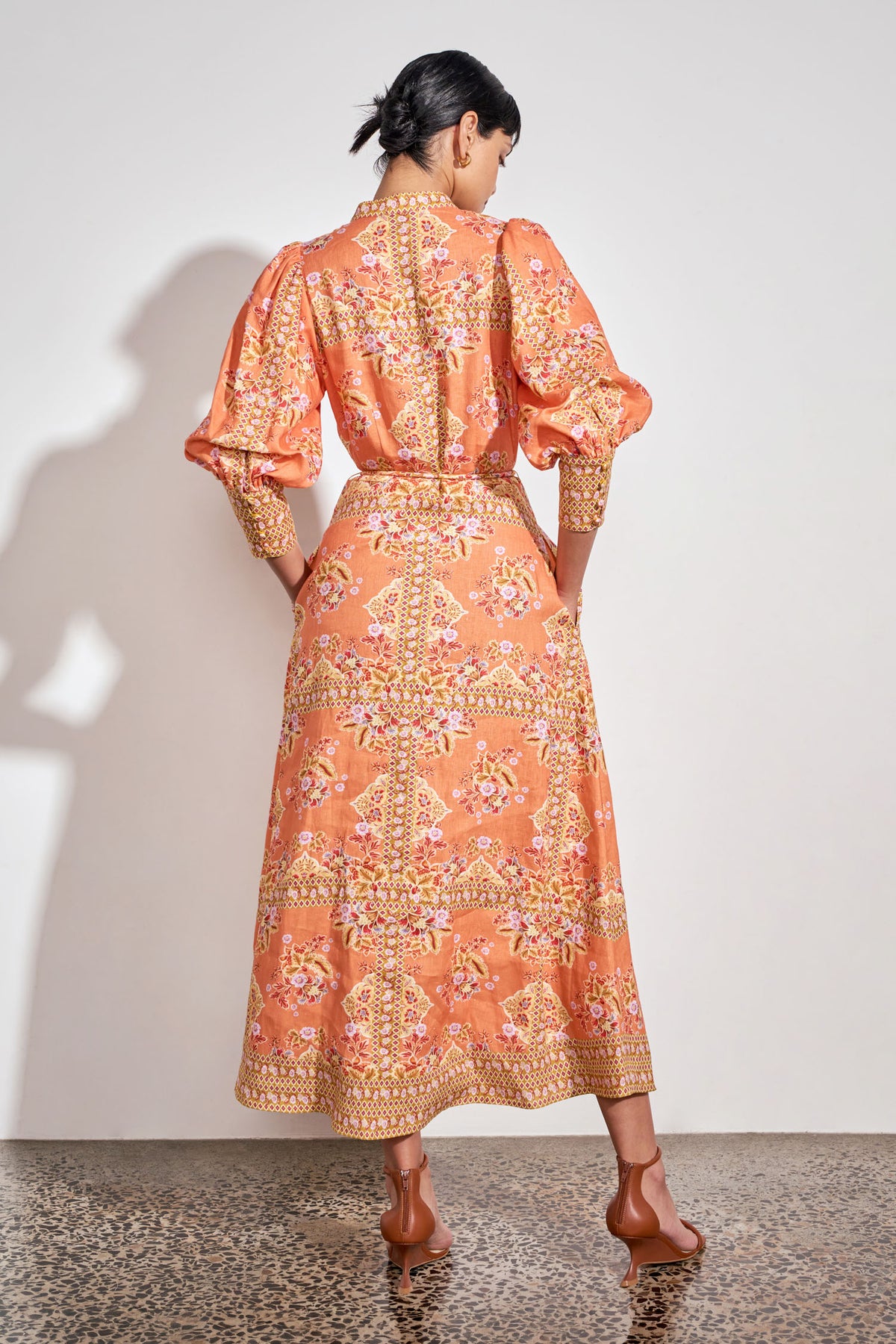 envelop dress - marigold glow