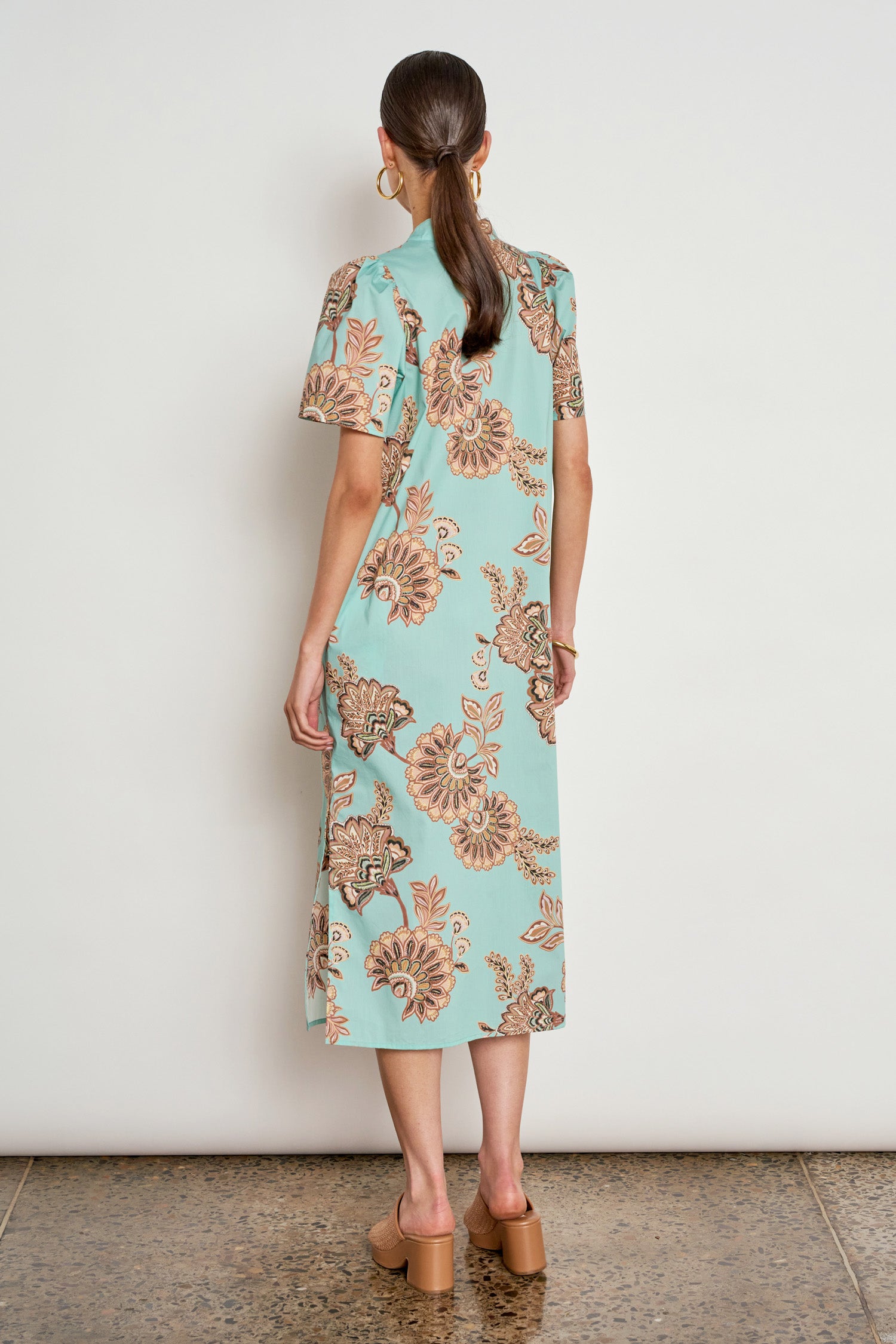 quote dress - mint kgari