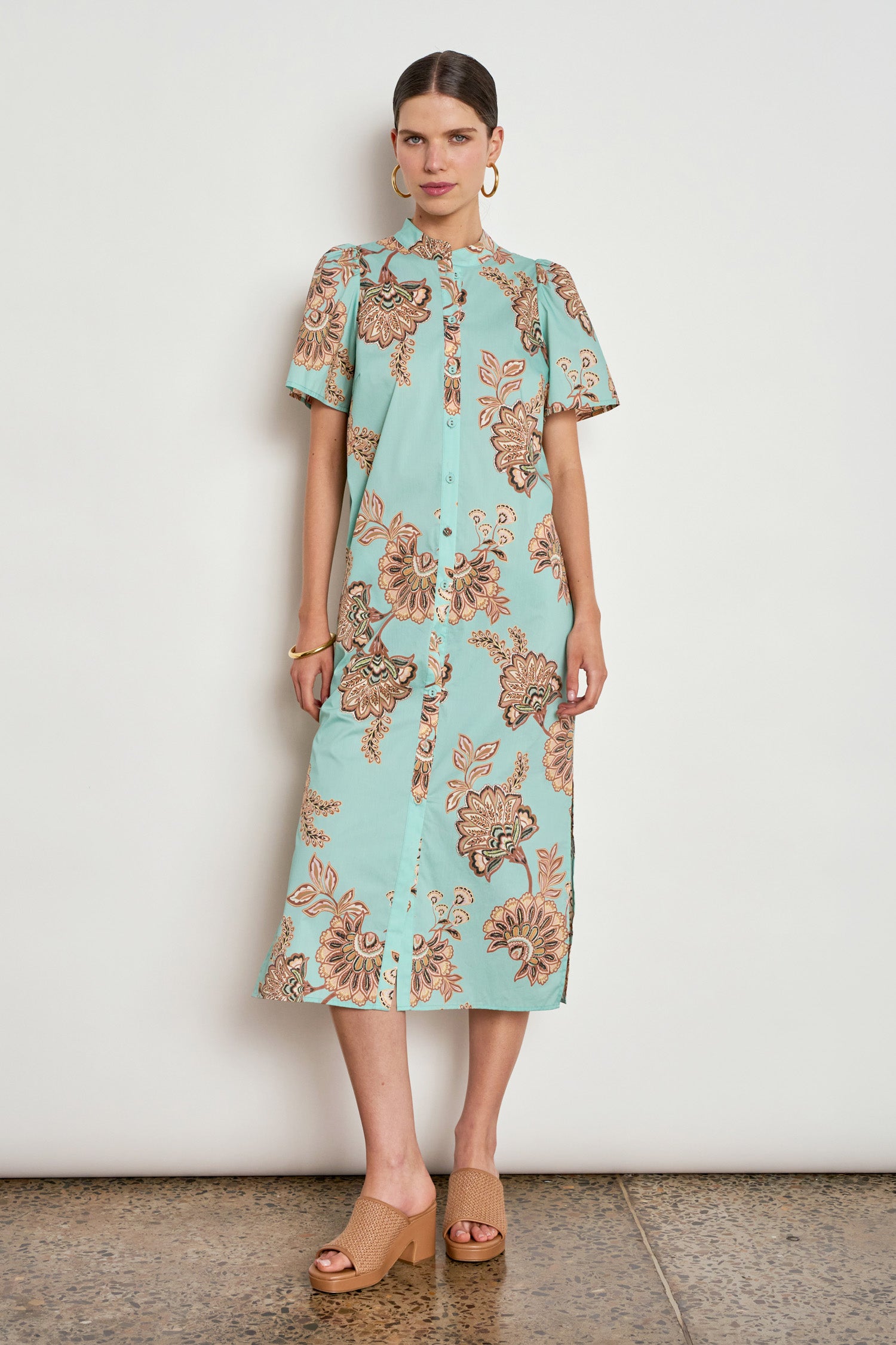 quote dress - mint kgari