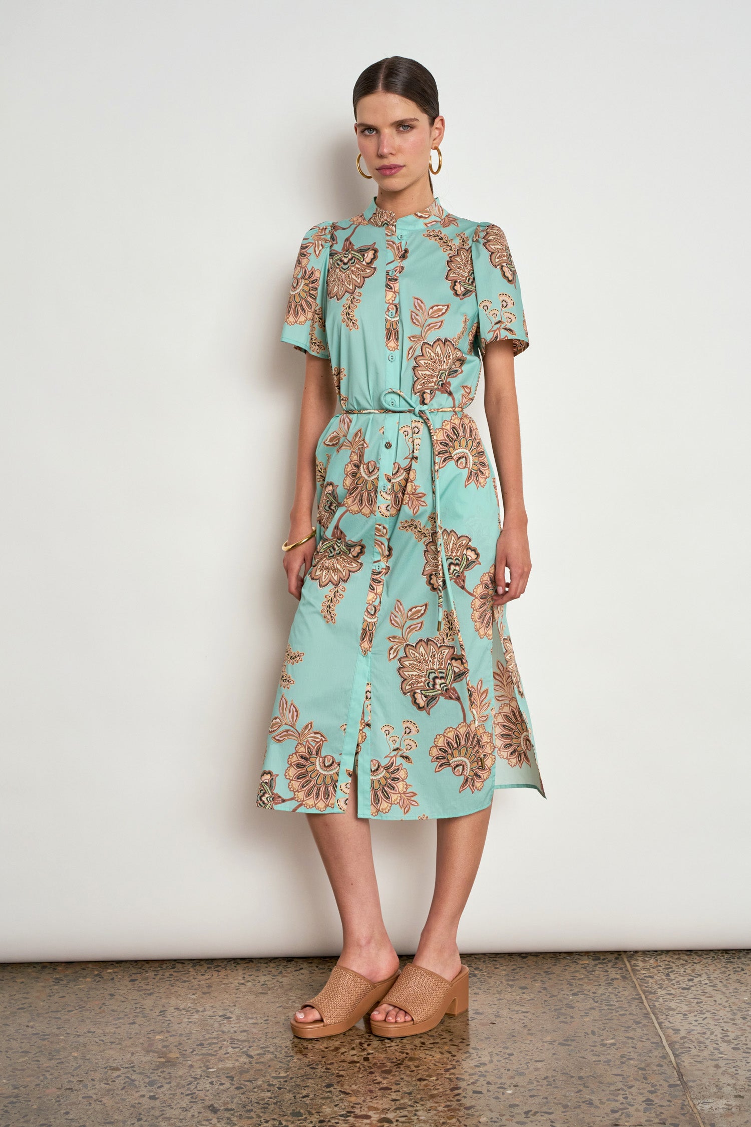 quote dress - mint kgari