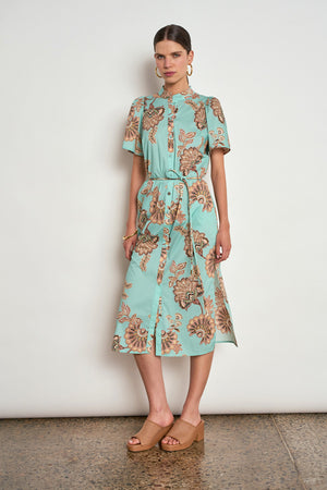 quote dress - mint kgari