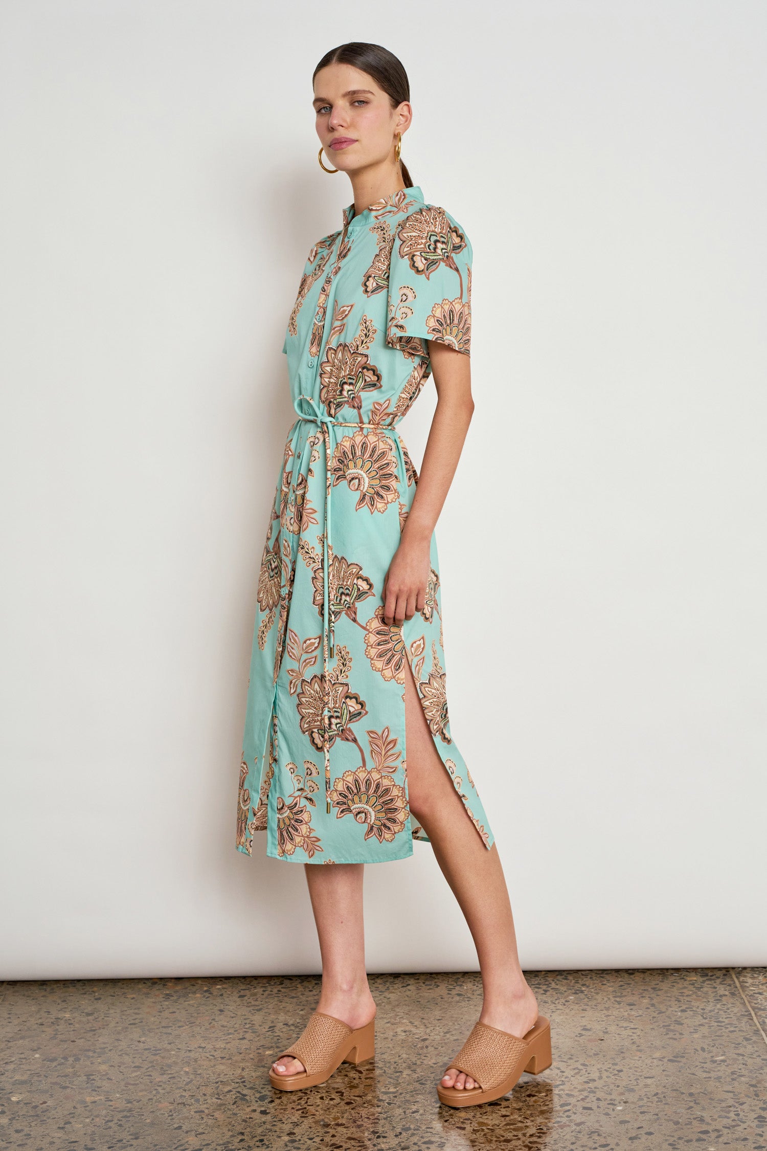 quote dress - mint kgari