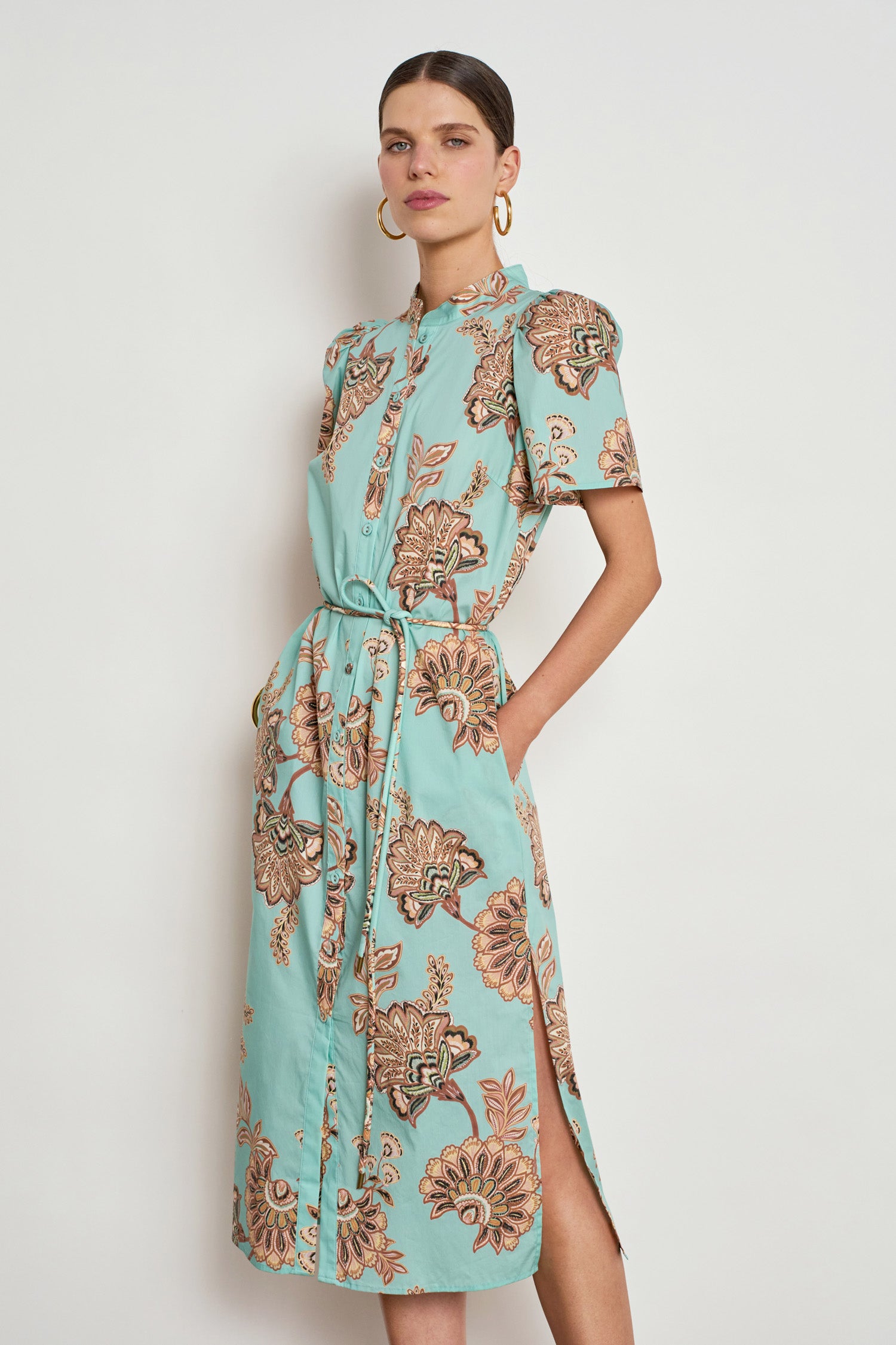 quote dress - mint kgari