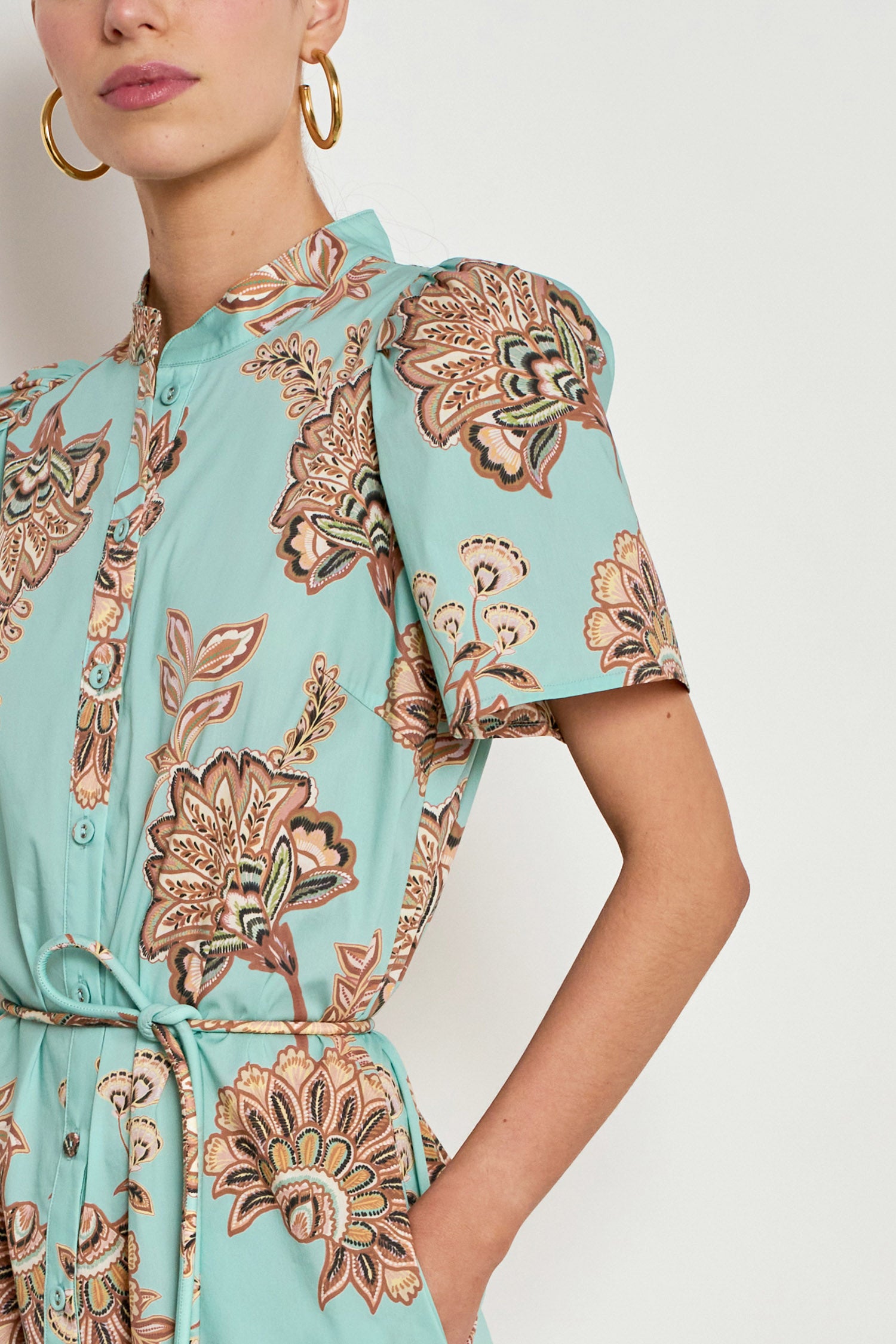 quote dress - mint kgari