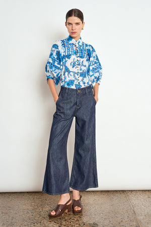 extend top - azure paisley