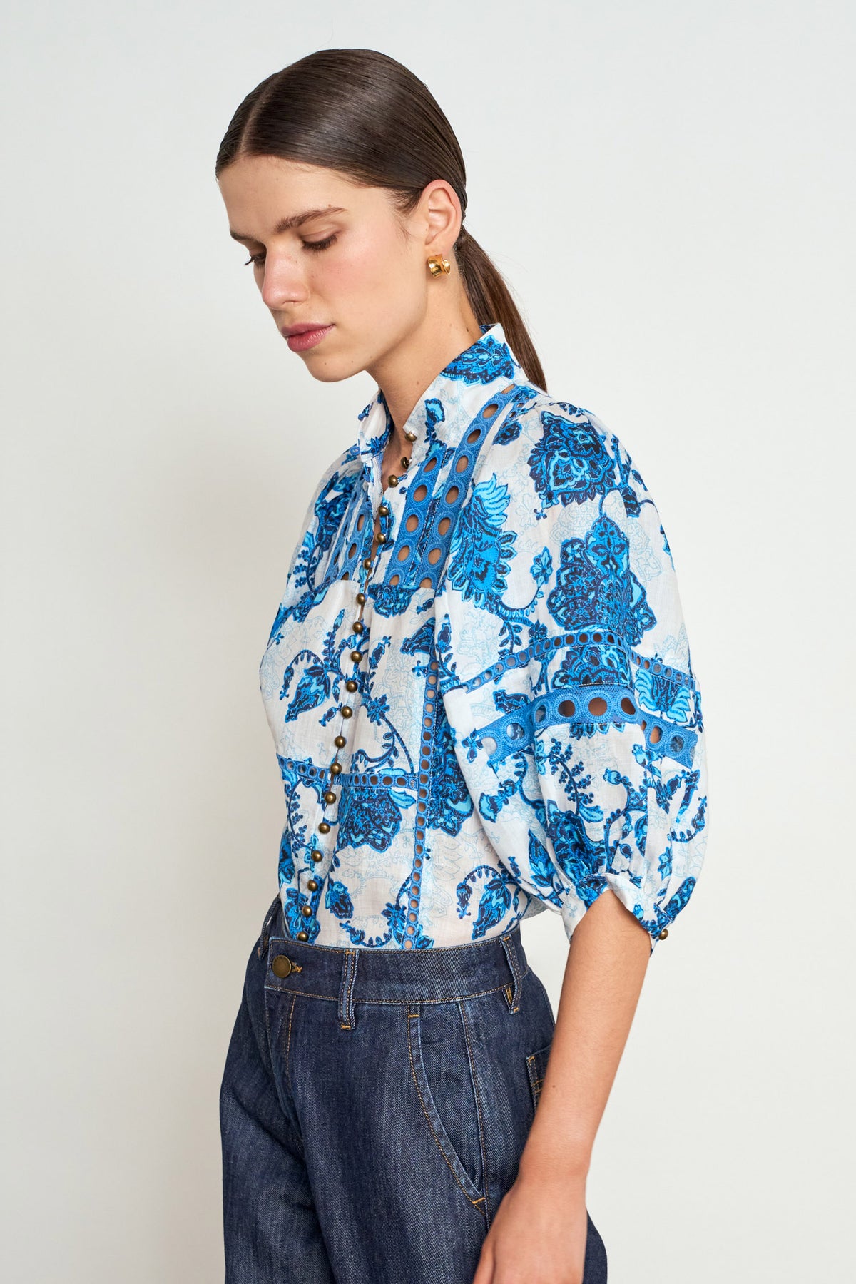 extend top - azure paisley