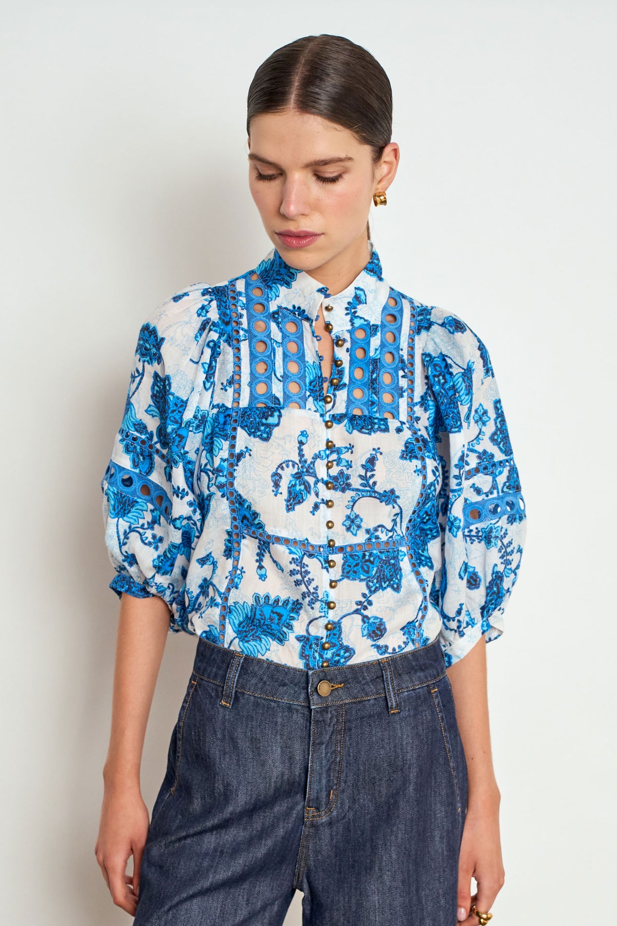 extend top - azure paisley