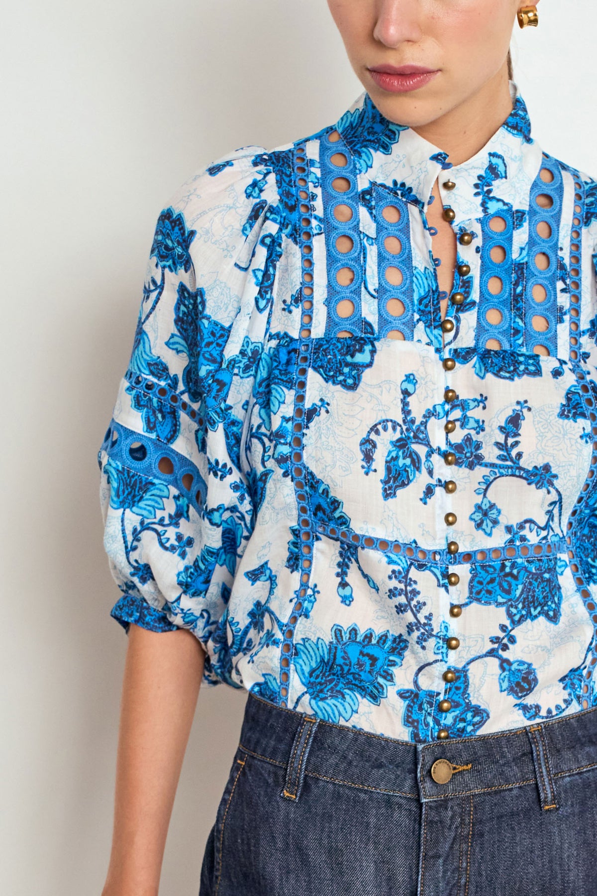 extend top - azure paisley