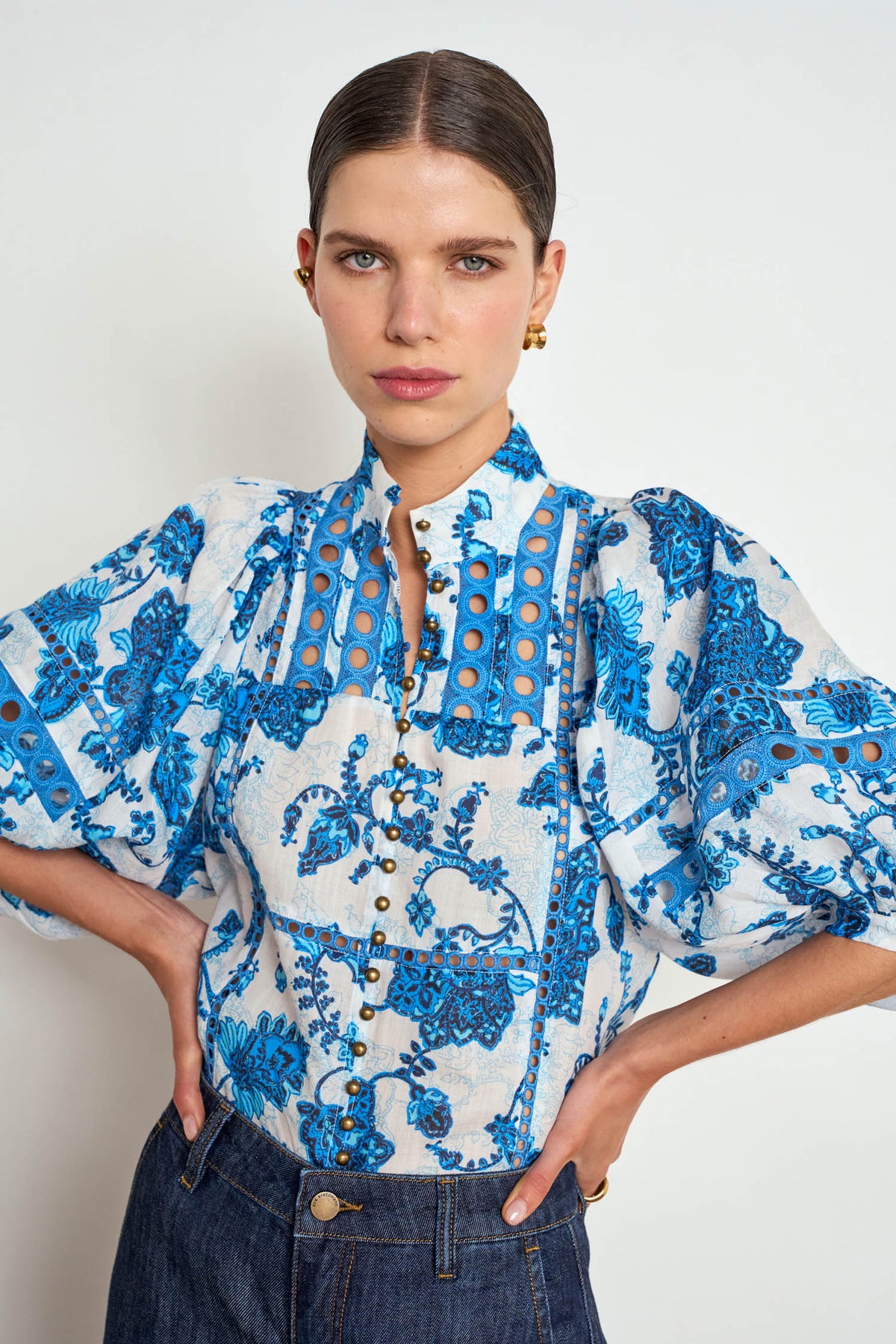 extend top - azure paisley