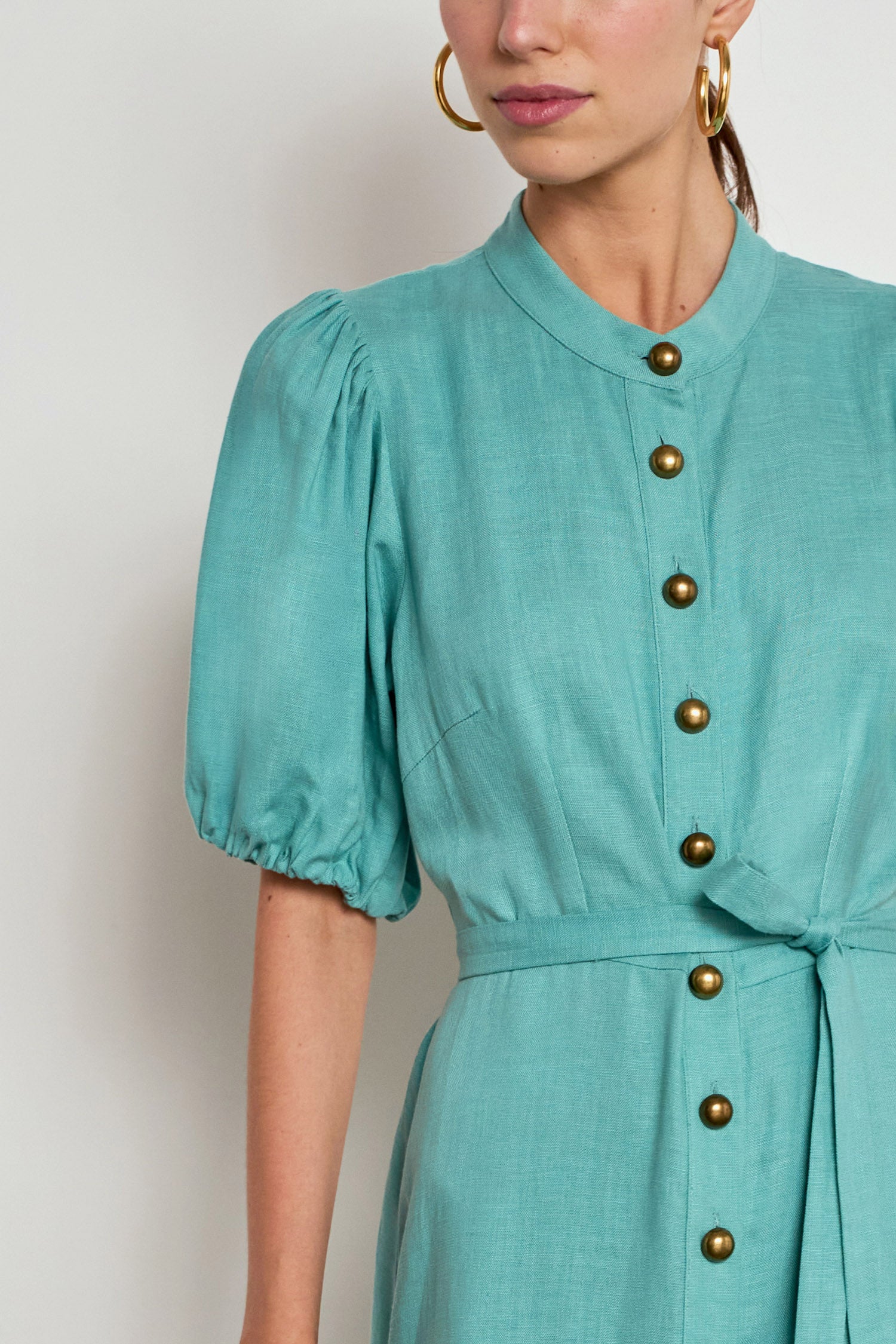 cascade dress - pistachio