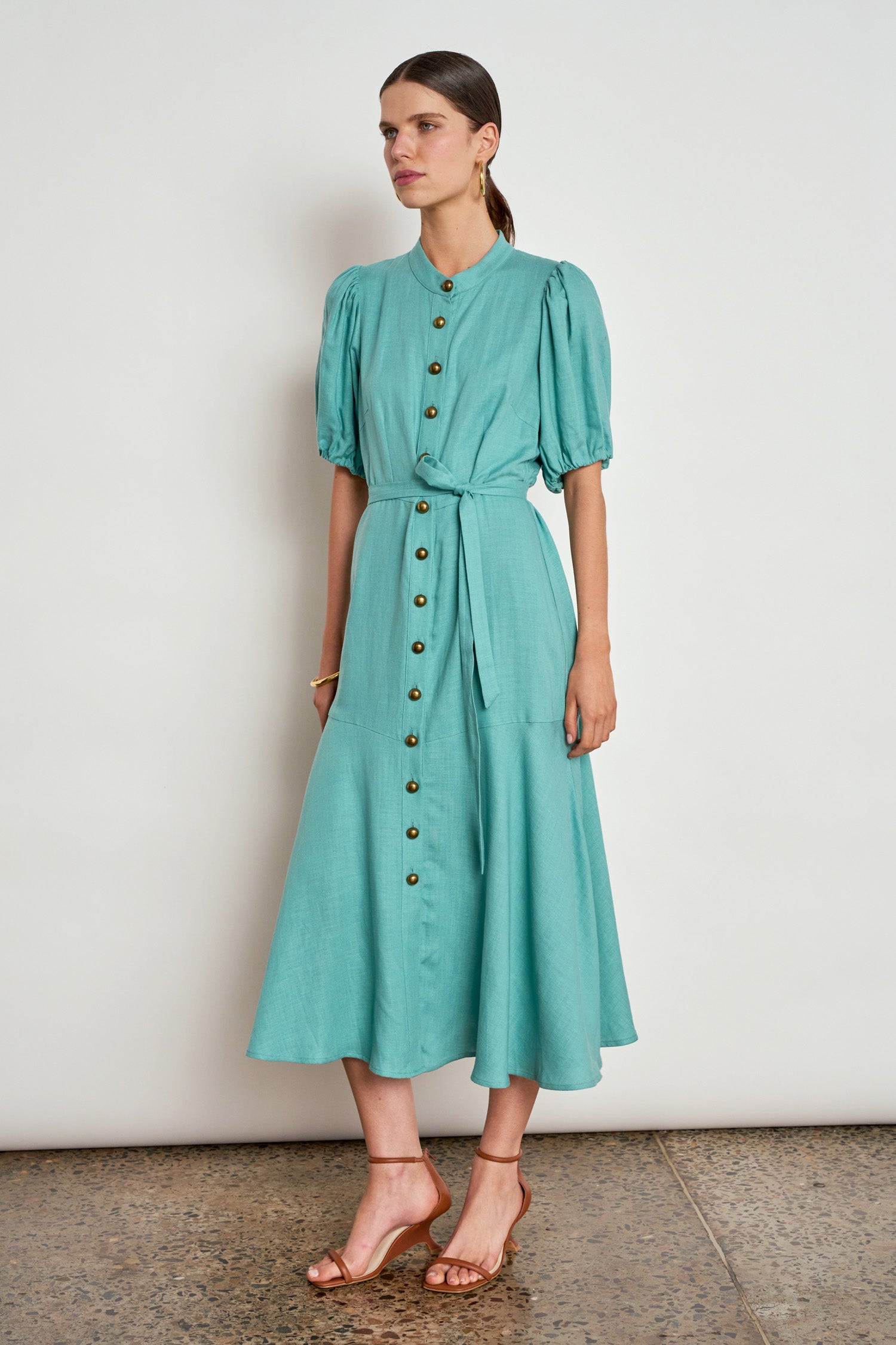 cascade dress - pistachio