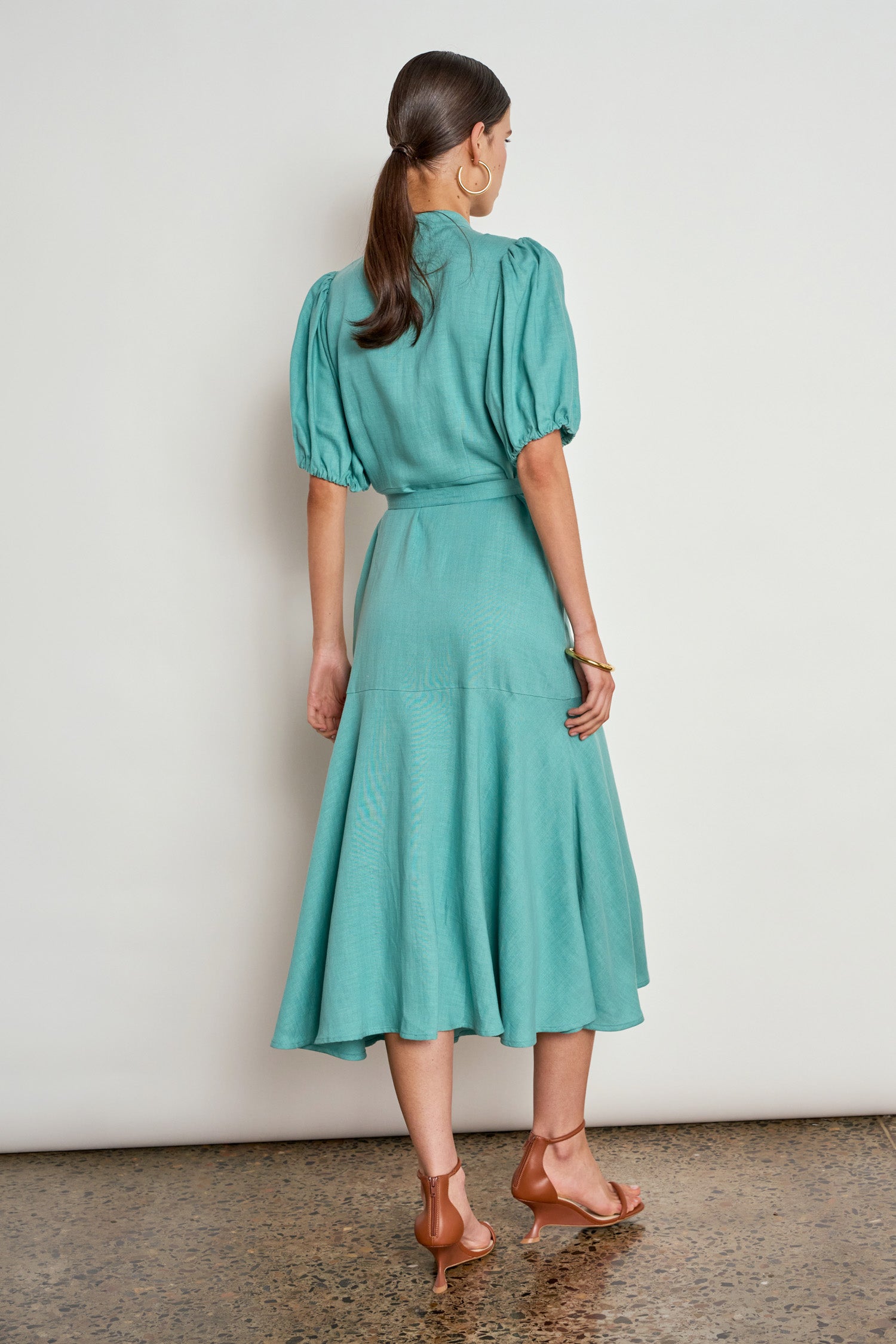 cascade dress - pistachio