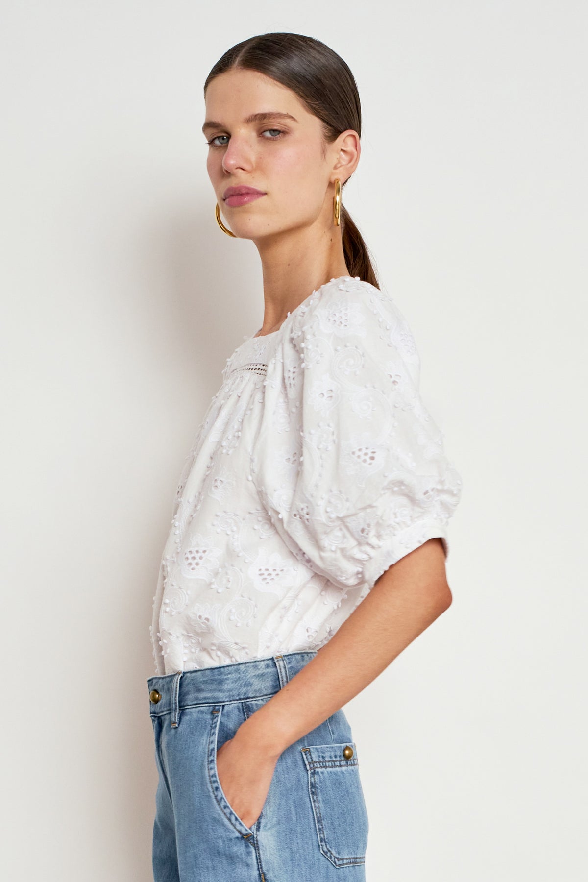 grace top - porcelain